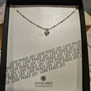 Dogeared heart necklace